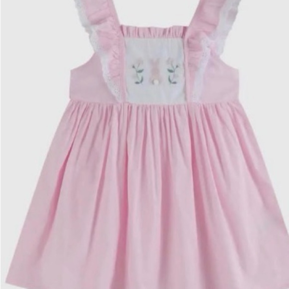 Pink Ruffled Kids Casual Dress